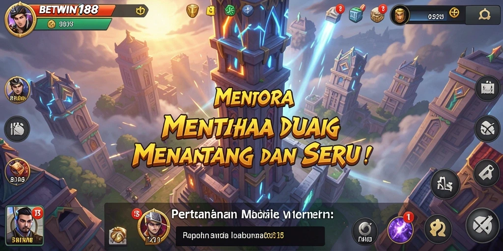 Tangkapan layar dari gameplay seru BETWIN188 dalam mode Tower Defense.