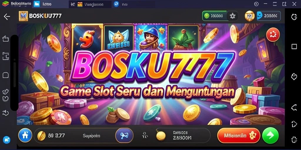 Tampilan menarik dari gameplay utama BOSKU777 yang menghibur.