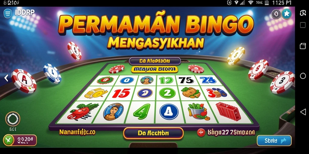 Screenshot IDRRP menampilkan gameplay seru Bingo yang interaktif.