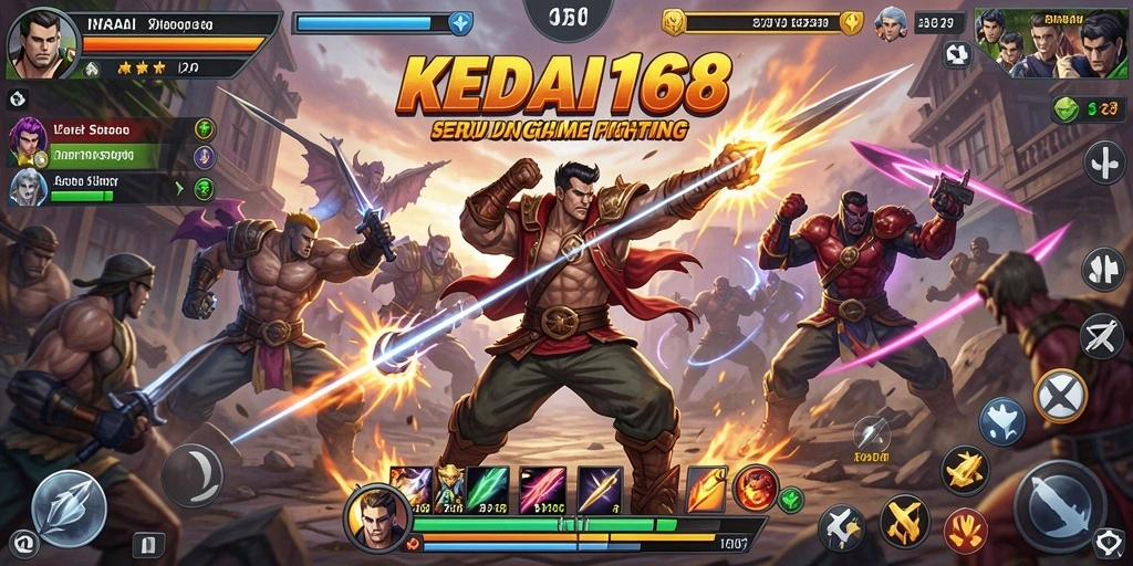 Gameplay KEDAI168 menampilkan pertarungan mendebarkan dengan karakter beragam.