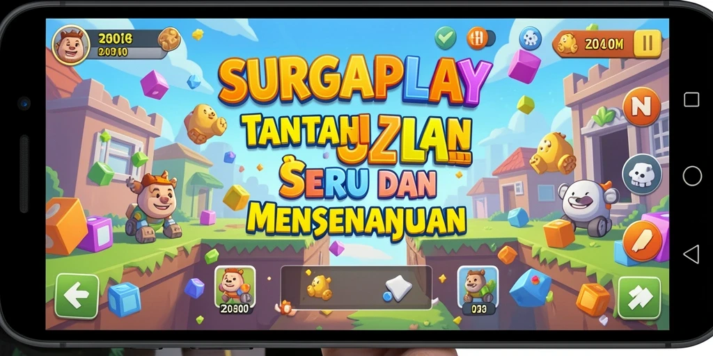 Tampilan gameplay seru dari SURGAPLAY yang menantang.